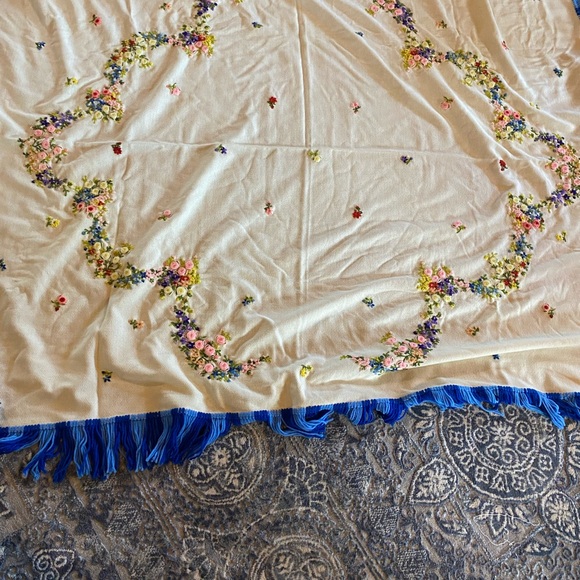 Anthro-inspired VNT Wool peruvian Mid century coverlet - Picture 8 of 8